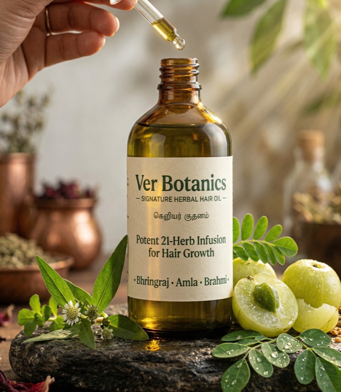Signature Herbal Hair Oil — Ver Botanics